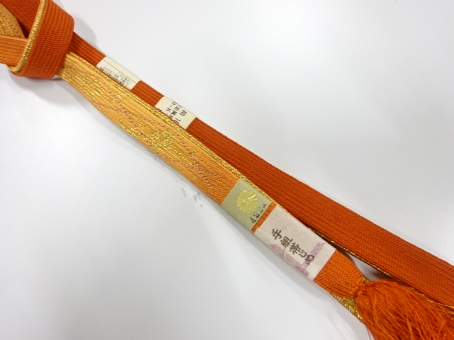 未使用品　正絹　手組帯締め